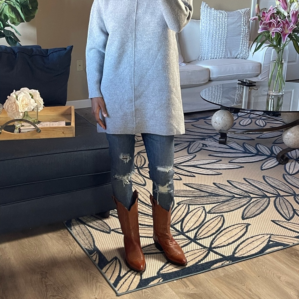 Everlane Waist Length Asymmetric Wool Sweater. Size Small.